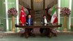 Cumhurbaşkanı Erdoğan ile İran Cumhurbaşkanı Reisi ortak basın toplantısı düzenledi