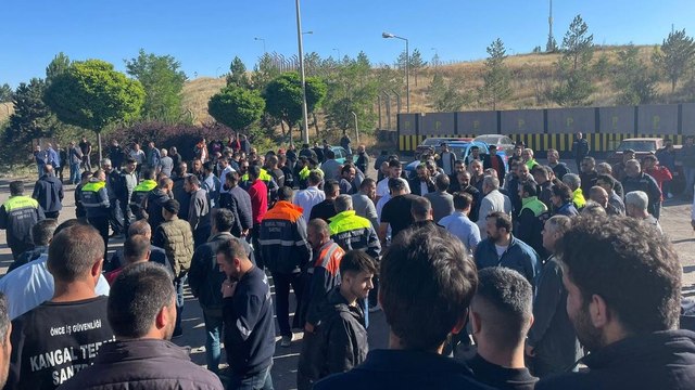 Kangal Termik Santrali işçileri sefalet ücretine karşı iş bıraktı