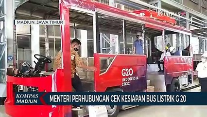 Menteri Perhubungan Cek Kesiapan Bus Listrik G 20