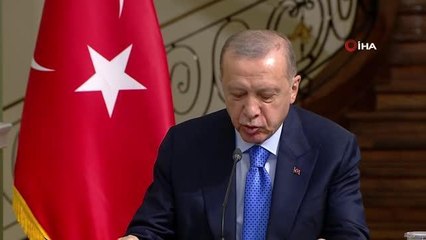 Cumhurbaşkanı Recep Tayyip Erdoğan, İranlı mevkidaşı Reisi ile gerçekleştirdiği basın toplantısında, "Terörle mücadelemiz büyük bir önem arz ediyor.