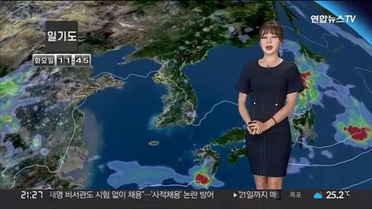 [날씨] 내일 낮 무더위 계속…밤부터 다시 전국 장맛비