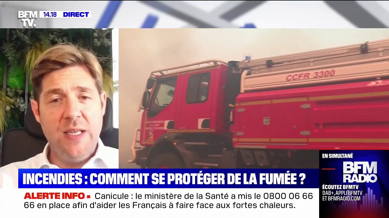 "Évitez une trop forte exposition à la fumée", alerte le directeur de l'Agence régionale de santé de Nouvelle-Aquitaine, Benoît Elleboode