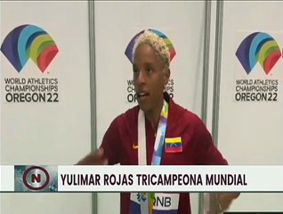 Tricampeona Mundial Yulimar Rojas: "Ha sido una victoria completa para Venezuela"