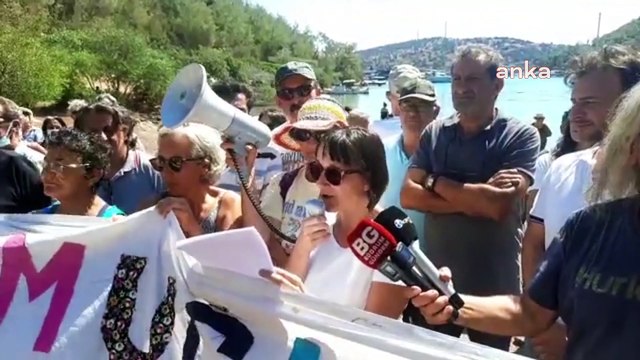 Gözünü Cennet Koyu'na diken Mehmet Cengiz'e Bodrum'da protesto