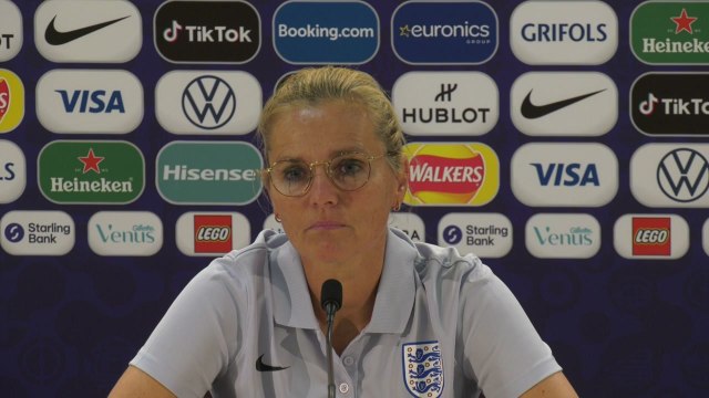 Sarina Wiegman on England's quarter final tie withSpain and waiting for covid ok to return to camp