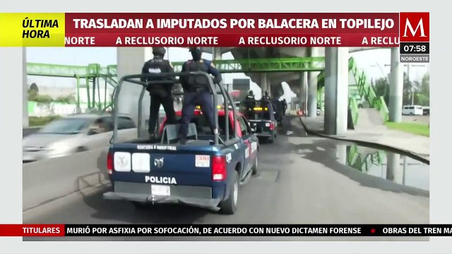 Trasladan a los imputados por balacera en Topilejo hacia Reclusorio Norte