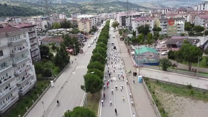 Tekkeköy'de 15 Temmuz bisiklet turu
