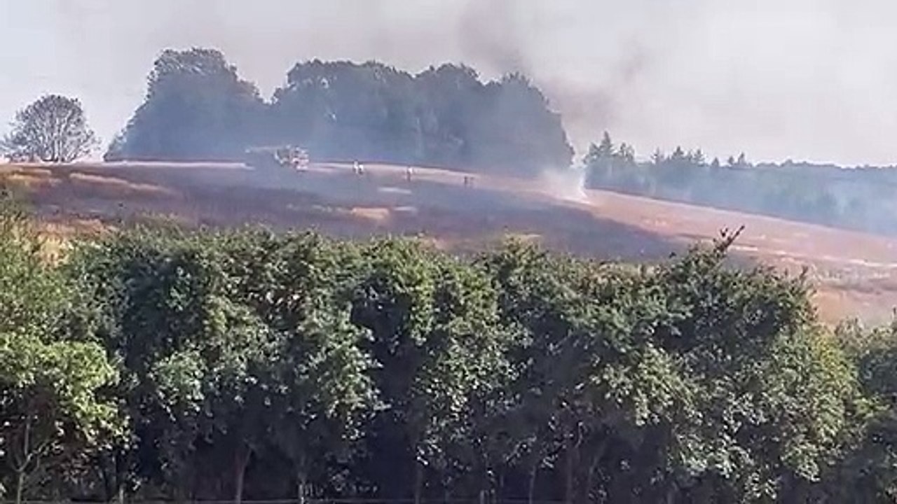 Fire between Uffington and Belmesthorpe