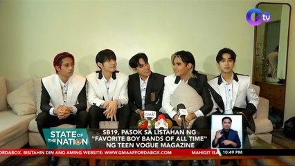 SB19, pasok sa listahan ng "Favorite Boy Bands of all time" ng Teen Vogue Magazine | SONA