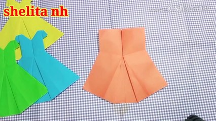 origami baju perempuan untuk pesta
