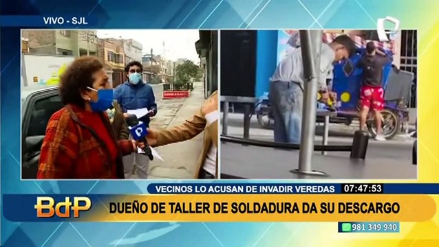 Ruido y contaminación: vecinos de SJL afectados por taller de soldadura que invade vereda