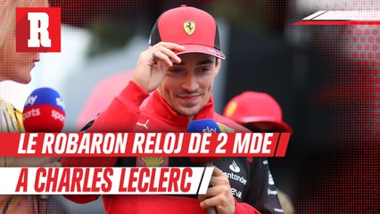 Le robaron reloj de 2 mde a Charles Leclerc, pero los ladrones cometieron un gran error