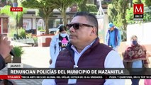 Renuncian policías el municipio de Mazamitla, Jalisco tras inseguridad