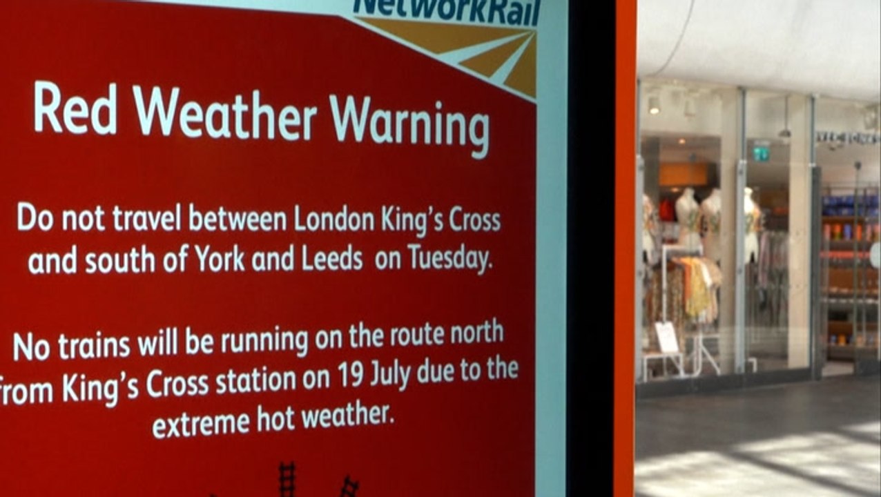 Historic heat wave disrupts travel in the UK