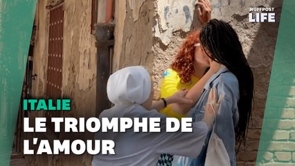 À Naples, une nonne empêche un bisou en pleine rue