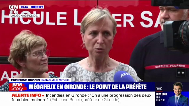 Fabienne Buccio, préfète de Gironde: Sur La Teste-de-Buch, les choses vont mieux, on a cantonné le feu