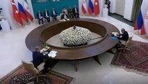 Cumhurbaşkanı Erdoğan'dan Tahran'daki üçlü zirvede net mesaj: Milli güvenliğimize kast edenleri Suriye'den söküp atmakta kararlıyız