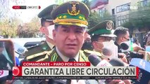 La Policía garantizará el libre tránsito durante el paro del día lunes en Santa Cruz