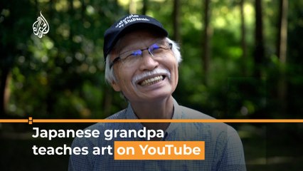Japanese grandpa teaches art on YouTube