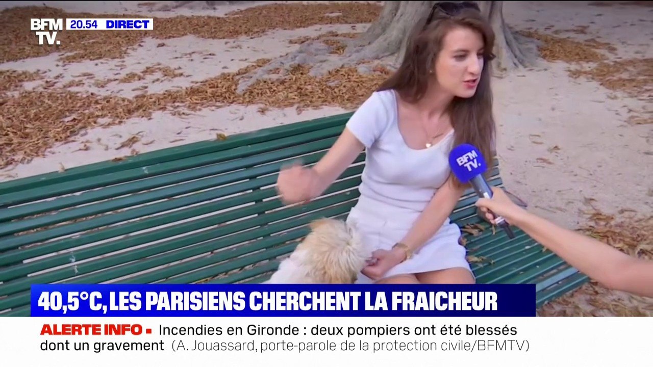 Avec plus de 40°C aujourd'hui à Paris, les parisiens cherchent la fraîcheur en ce début de soirée