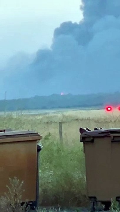 Jérémy Frérot constate les dégâts provoqués par les incendies en Gironde, story Instagram du 18 juillet 2022.