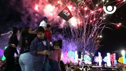 Plaza la Fe se viste de rojo y negro en la víspera del 19 de julio