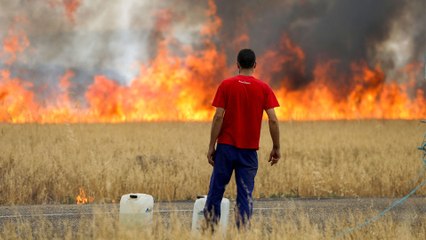 رجال الإطفاء في إسبانيا يتمكنون من السيطرة على حرائق في بلدة تابارا