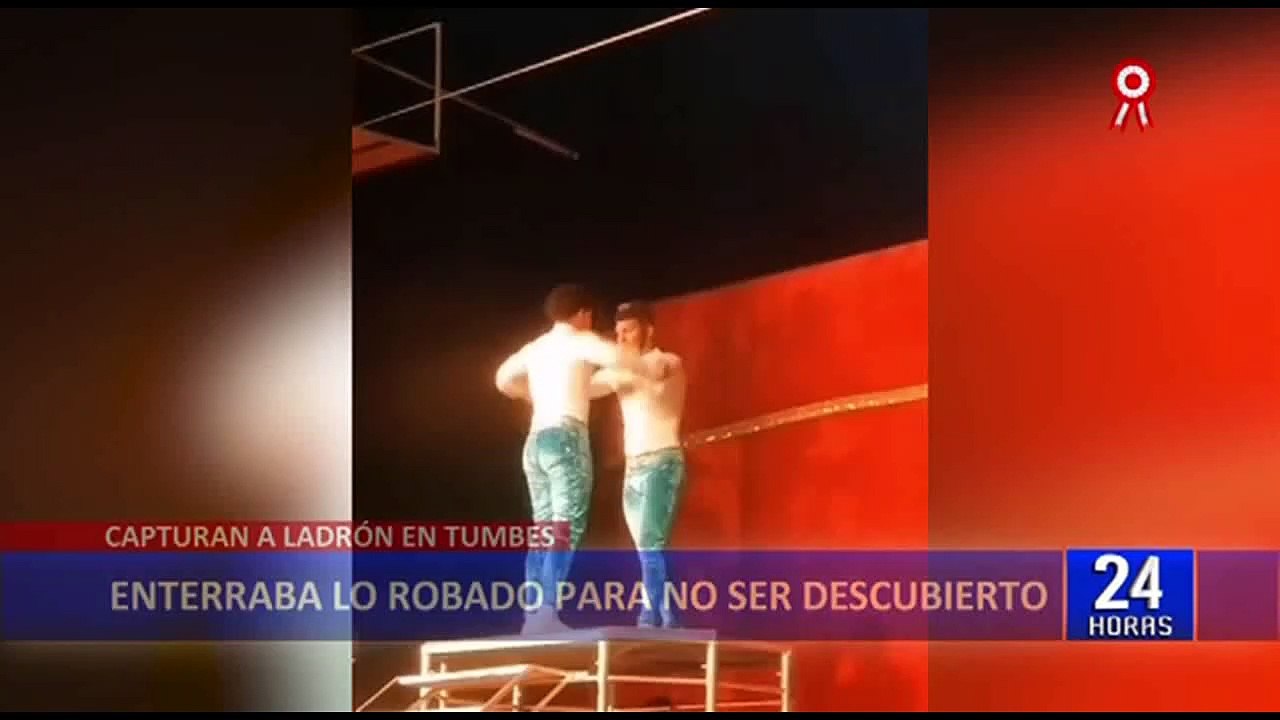 Arequipa: Acróbatas sufren aparatosa caída durante presentación en vivo