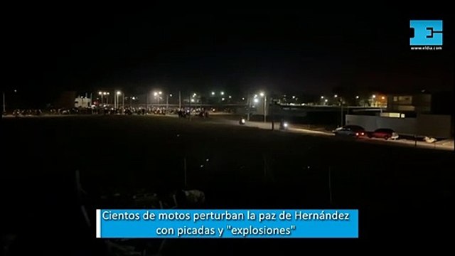 Cientos de motos alteran la paz de Hernández con picadas y explosiones