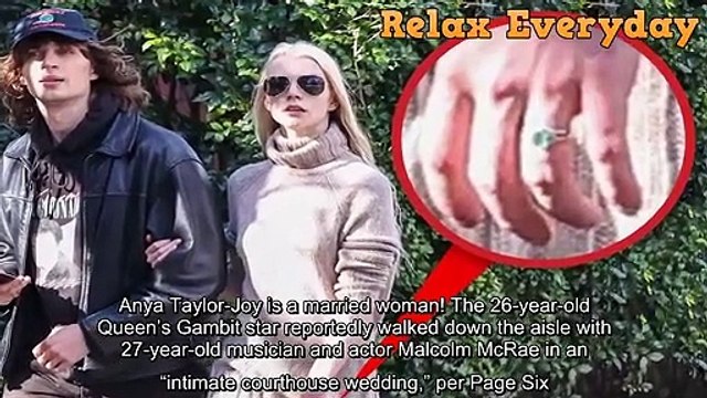 Anya Taylor Joy Secretly Marries Boyfriend Malcolm Mcrae In Courthouse Wedding