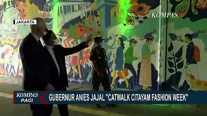 Descargar video: Ajak Pejabat Uni Eropa, Anies Baswedan Jajal Catwalk Citayam Fashion Week SCBD di Jakarta Pusat