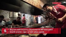 Diyarbakır esnafı tatilde ciğer ve tatlıyla bayram etti