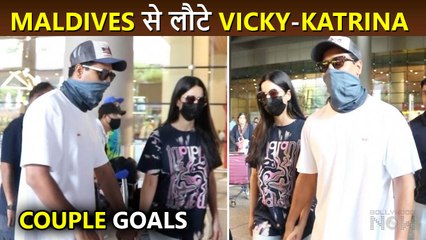 Vicky-Katrina Walk Hand In Hand As They Are Back From Maldives Vacation | Post Birthday Celebration