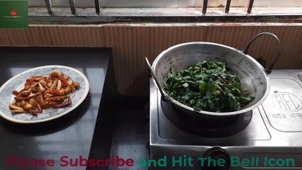 ছোট কাঁকড়া দিয়ে পুঁই শাকের দারুন রেসিপি II Great recipe for Pui Shaak with small Crab II