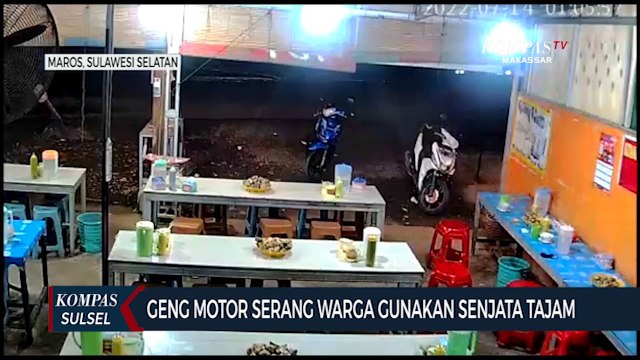 Geng Motor Serang Warga Gunakan Senjata Tajam