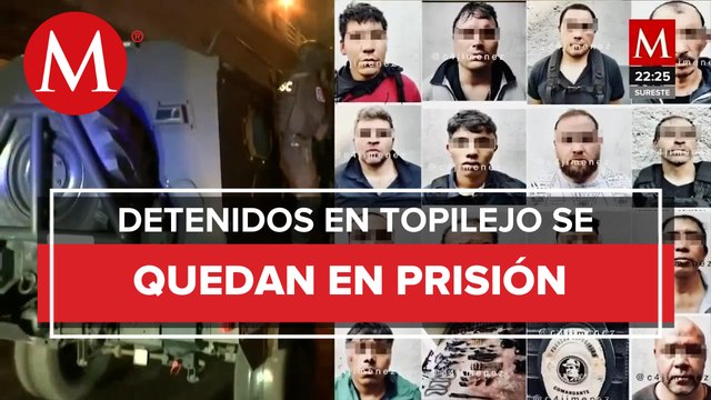 Vinculan a proceso a 10 detenidos tras balacera en Topilejo