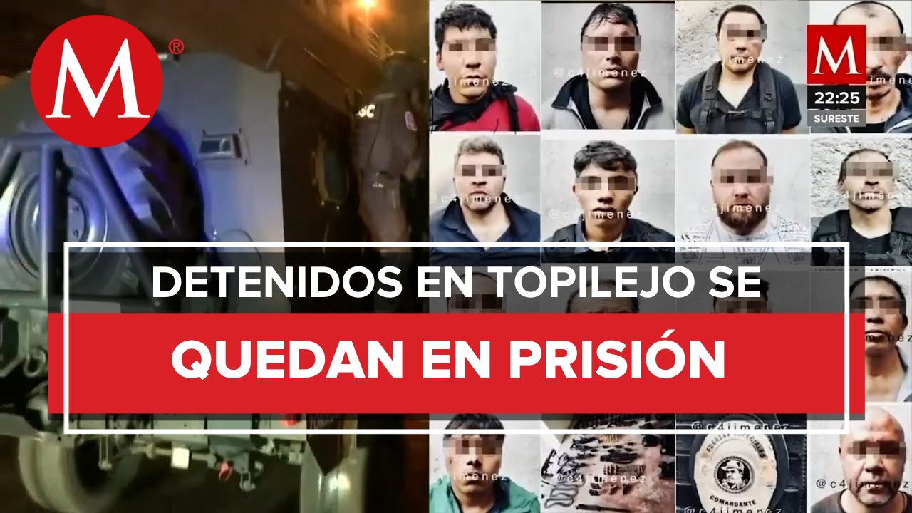 Vinculan a proceso a 10 detenidos tras balacera en Topilejo