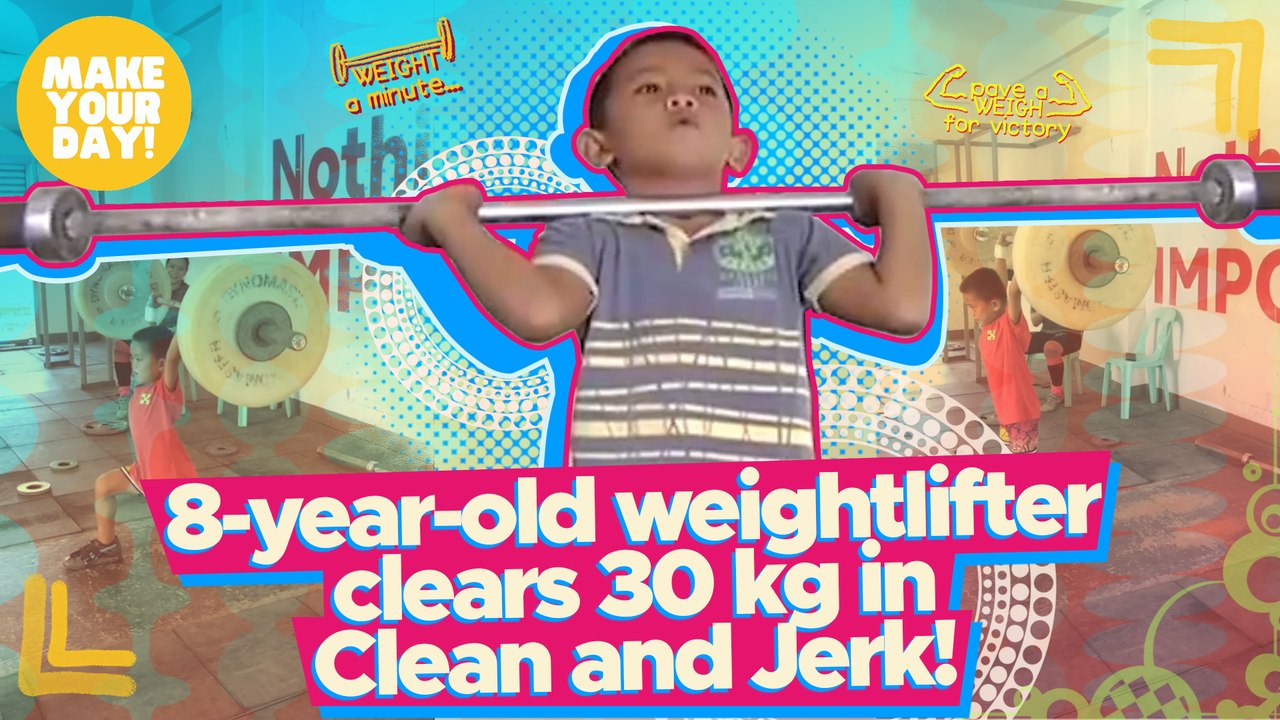 8-year-old weightlifter clears 30 kg in Clean and Jerk! | Make Your Day