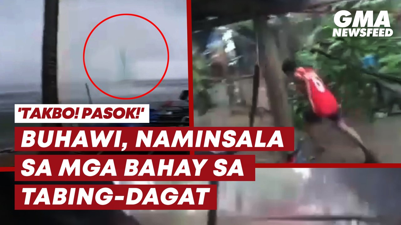 Buhawi, naminsala sa mga bahay sa tabing-dagat | GMA News Feed