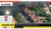 Royaume-Uni: Découvrez les images impressionnantes d'un village à l'est de Londres ravagé par les incendies - Plusieurs bâtiments et maisons ont été détruits