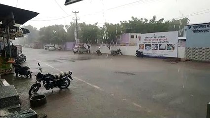 परबतसर में आधे घंटे तक मूसलाधार बारिश