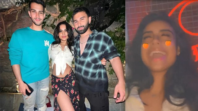 Nysa Devgan Night Party Look Troll, Crop Top के साथ High Thigh Slit Skirt Viral | *Entertainment
