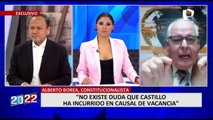 Alberto Borea: "El Congreso debe presentar una moción de vacancia contra Castillo de inmediato"