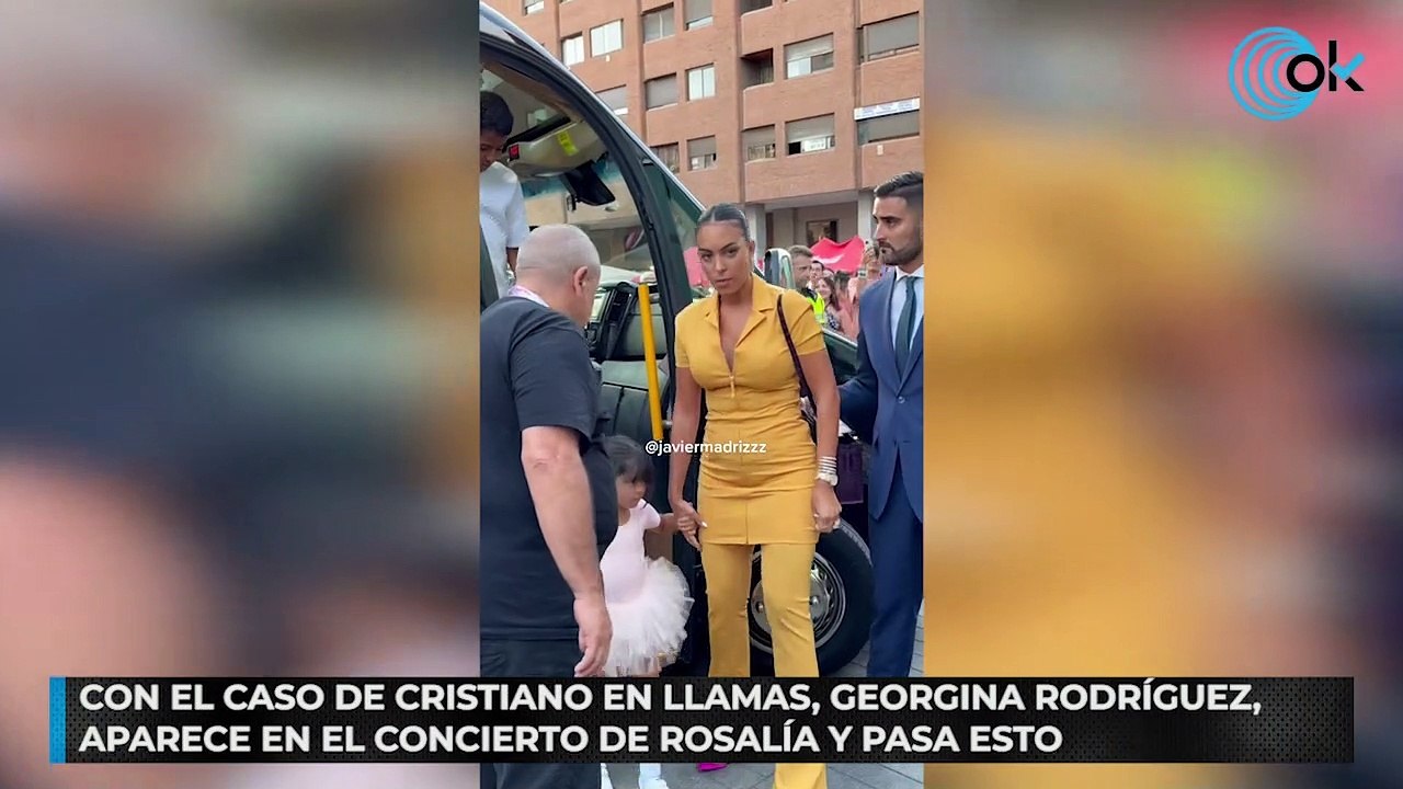 Con el caso Cristiano en llamas, Georgina Rodríguez aparece en el concierto de Rosalía y pasa esto
