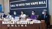 Senators Pia and Alan Peter Cayetano, Medical Doctors, and advocates call for the veto of the Vape Bill