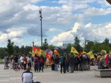 Finlandiya'da terör örgütü YPG/PKK yandaşları gösteri düzenledi