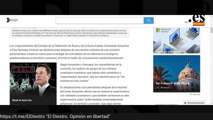 Preocupante información procedente de Rusia