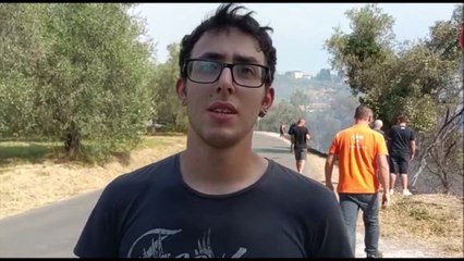 Incendio Massarosa, l'inferno visto dalle finestre di casa