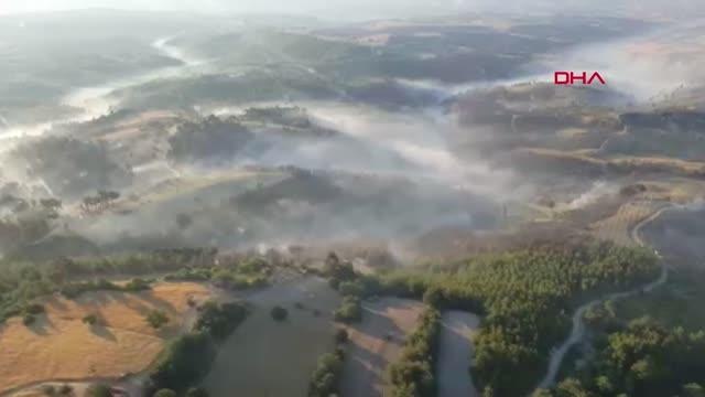 MANİSA'DAKİ ORMAN YANGININDA 85 HEKTAR ORMAN VE 100 HEKTAR TARIM ARAZİSİ ZARAR GÖRDÜ, 2 GÖZALTI