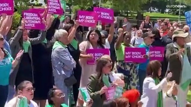Al menos 16 demócratas detenidos en una protesta por el derecho al aborto en Estados Unidos